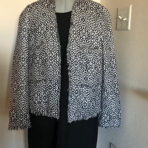 Designer jacket with Chanel styled patch pockets